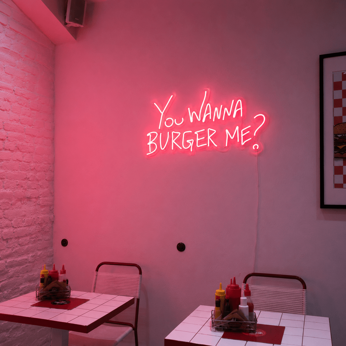 You Wanna Burger Me LED Neon Sign - Shineneon