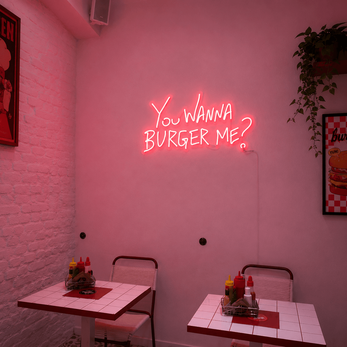 You Wanna Burger Me LED Neon Sign - Shineneon