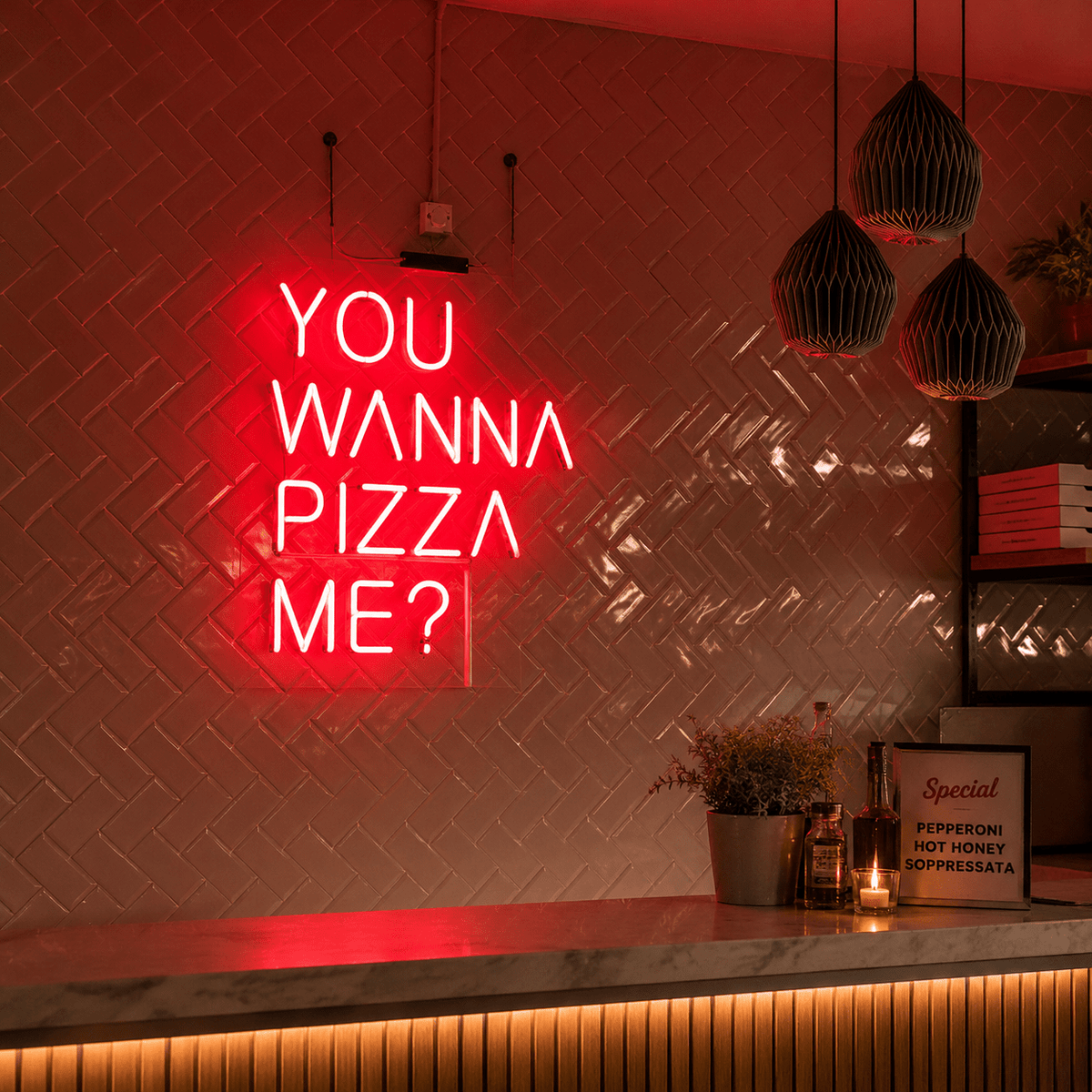 You Wanna Pizza Me LED Neon Sign - Shineneon