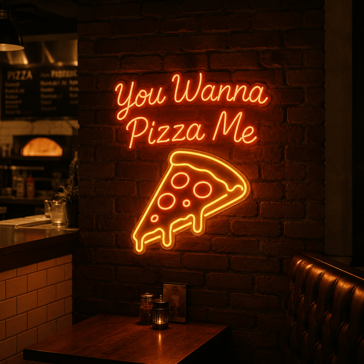You Wanna Pizza Me LED Neon Sign Home Wall Art - Shineneon