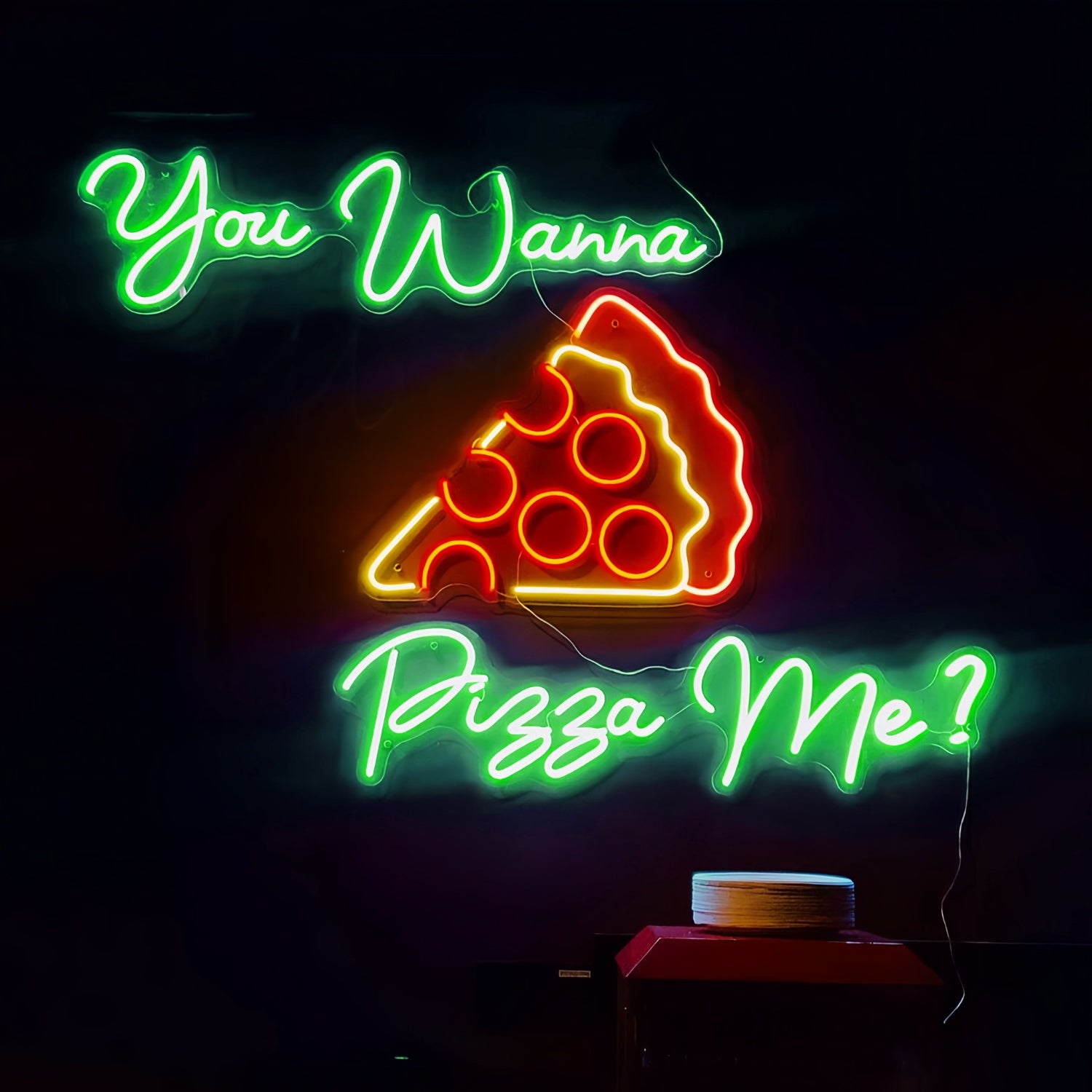 You Wanna Pizza Me Light Up Your Space With Neon Humor | Shineneon