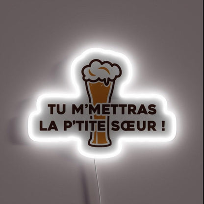 You Will Send Me The Little Sister Dikkenek Rgb Led Neon Sign - Shineneon