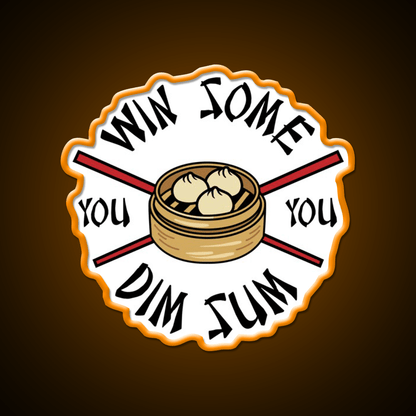 You Win Some You Dim Sum Funny Food Led Neon Sign Chinese Food Rgb Color - Shineneon