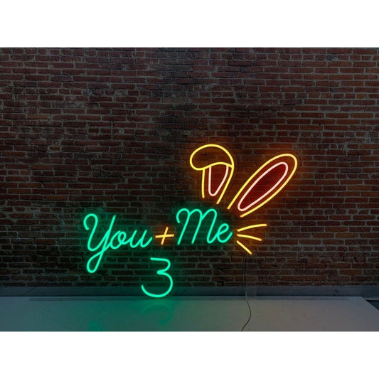 You+me 3rd Anniversary Led Sign Business Neon Sign