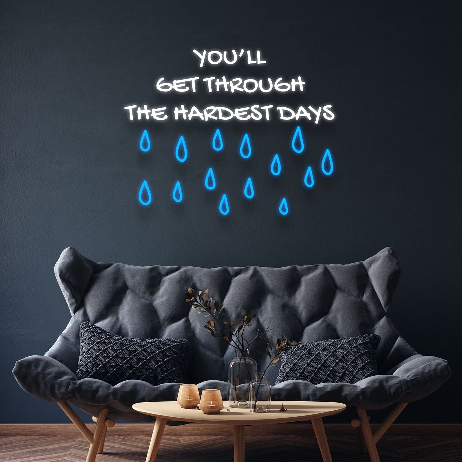 Youll Get Through The Hardest Days Led Neon Signs Wall Art | Shineneon