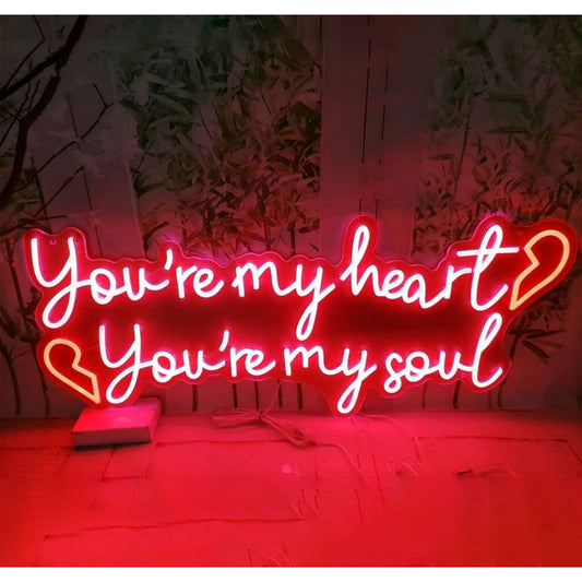 Young Hearts Run Free Led Sign Business Neon Sign