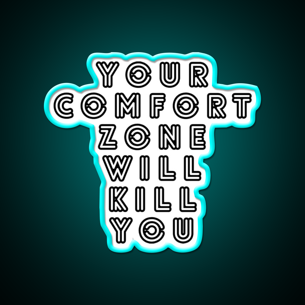 Your Comfort Zone Will Kill You Gym Fitness Led Neon Sign Rgb Color