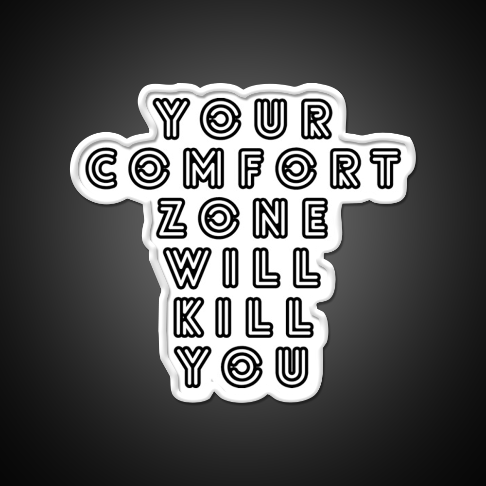 Your Comfort Zone Will Kill You Gym Fitness Led Neon Sign Rgb Color