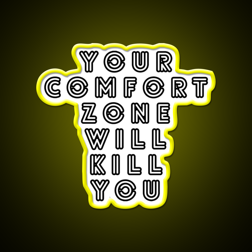 Your Comfort Zone Will Kill You Gym Fitness Led Neon Sign Rgb Color