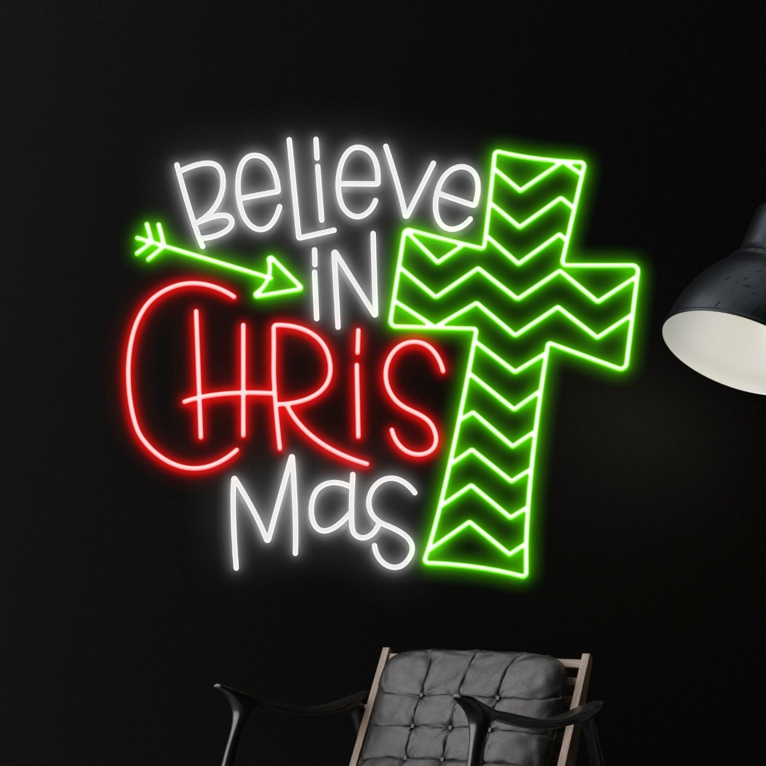 Your Festivities Believe In Christmas Led Neon Sign | Shineneon