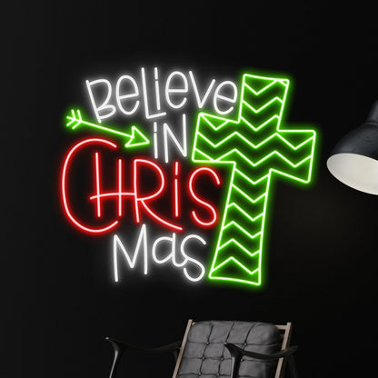 Your Festivities Believe In Christmas Led Neon Sign | Shineneon