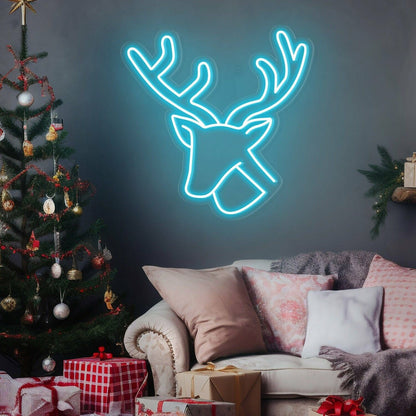 Your Festivities Elk Happy Holidays Neon Sign For Christmas | Shineneon