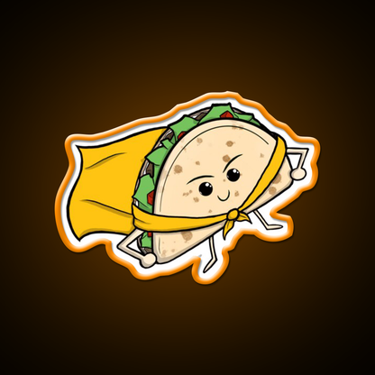 Your Gyro Is Here Wearing A Nice Cape Taco Led Neon Sign Rgb Color