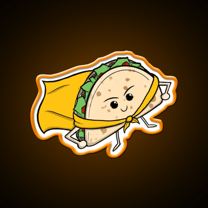 Your Gyro Is Here Wearing A Nice Cape Taco Led Neon Sign Rgb Color - Shineneon