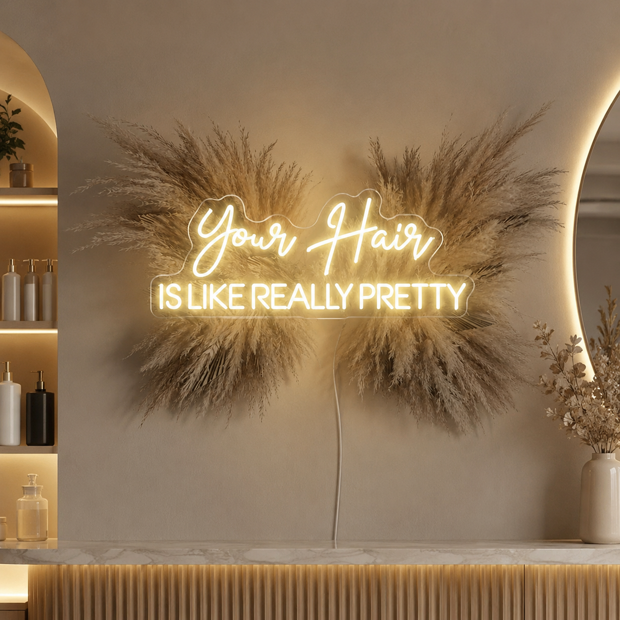 Your Hair Is Like Really Pretty LED Neon Sign Wall Neon Sign - 01 Original Product Image