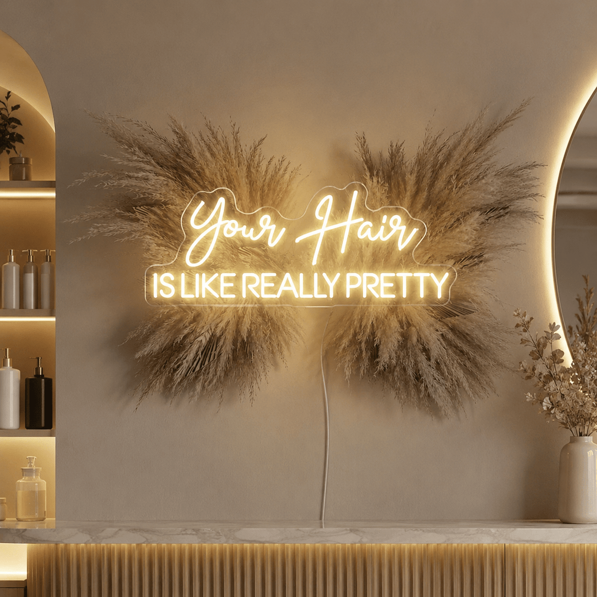 Your Hair Is Like Really Pretty LED Neon Sign Wall Neon Sign - Shineneon