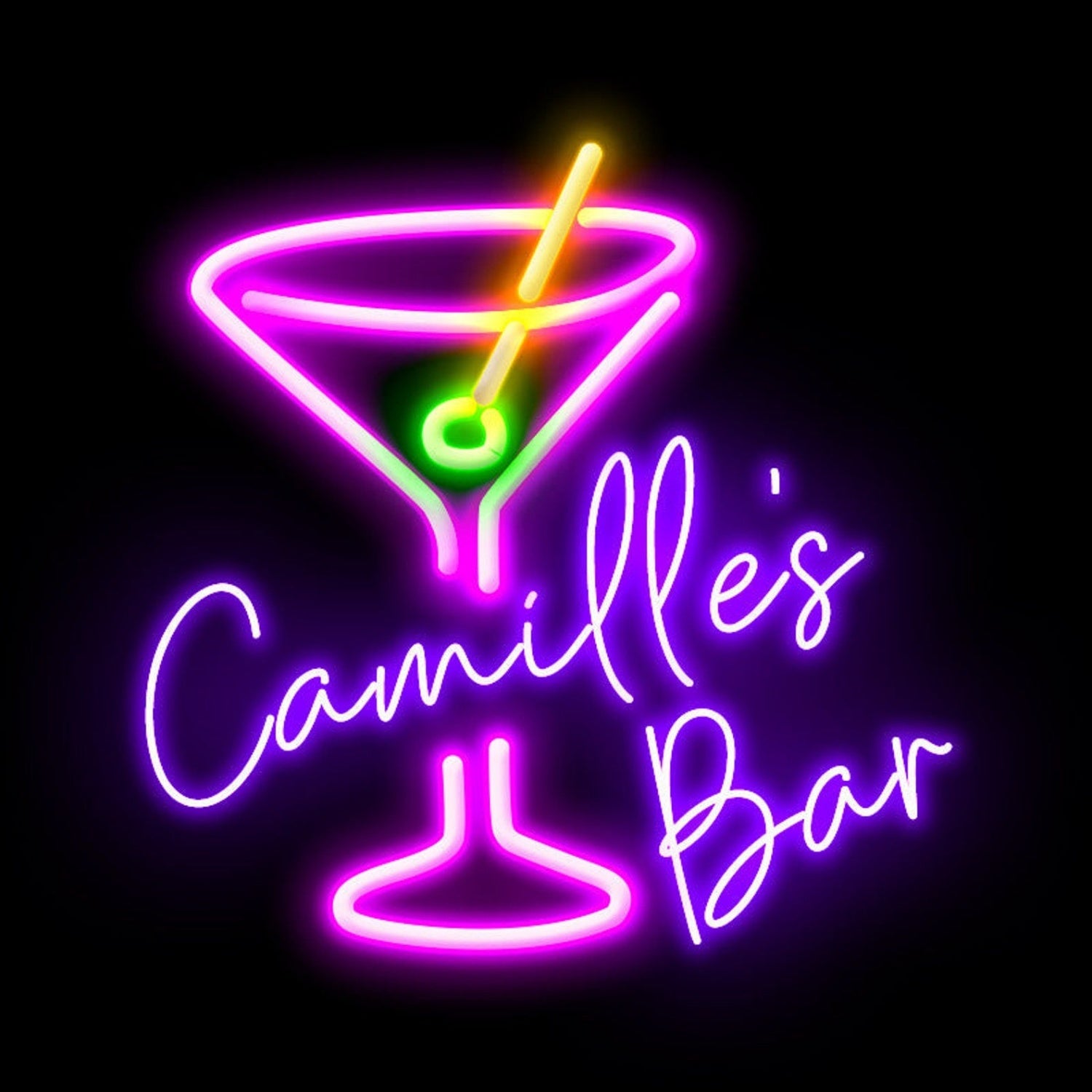 Your Name Cocktails Bar Led Neon Sign | Shineneon