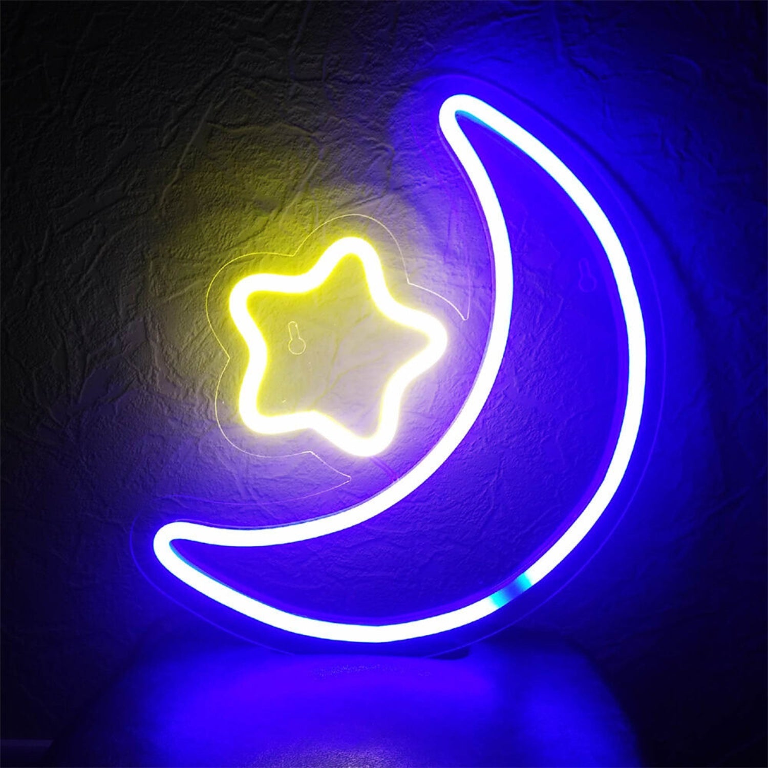 Your Nights Moon And Star Led Neon Sign For Dreamy Home Decor | Shineneon