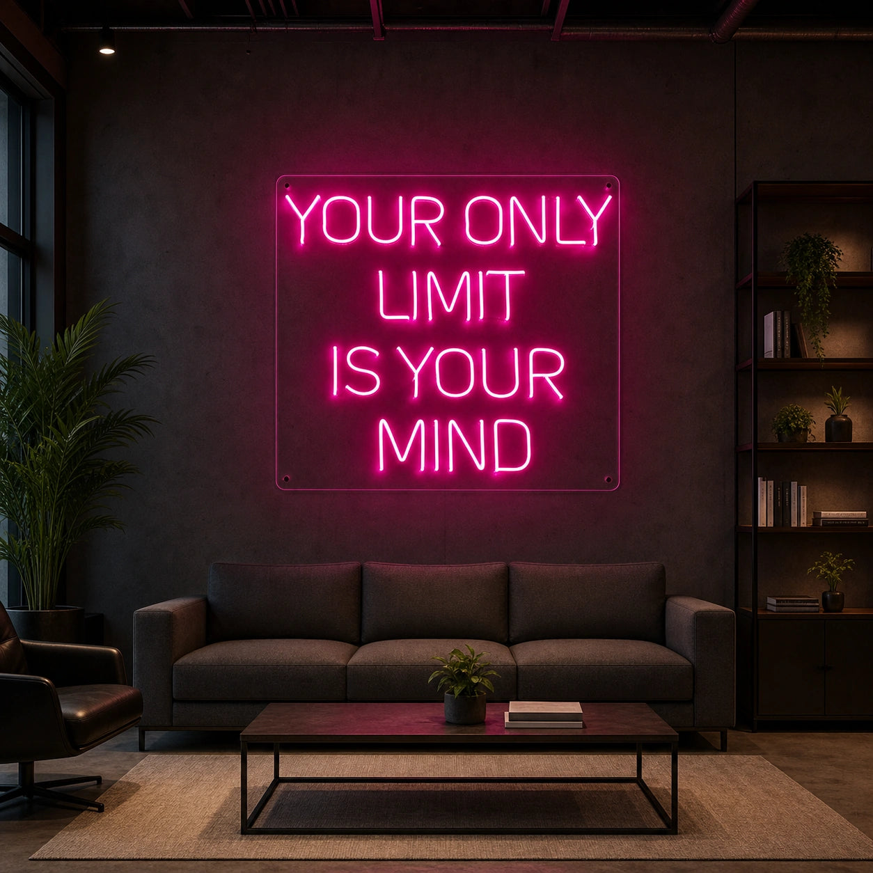 Your Only Limit Is Mind LED Neon Sign size image