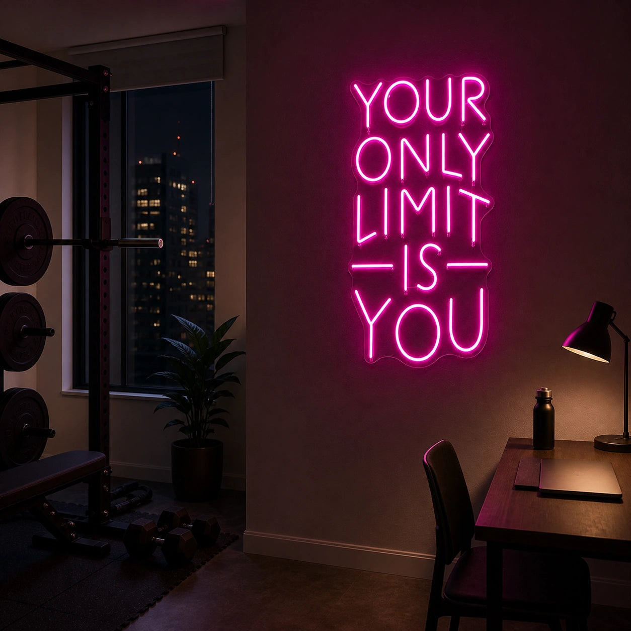 Your Only Limit Is You LED Neon Sign real lifestyle scene