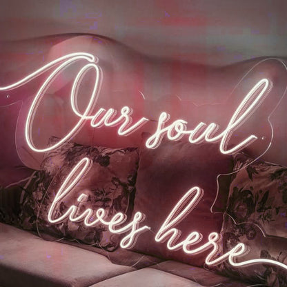 Your Soul Lives Here Led Neon Sign | Shineneon