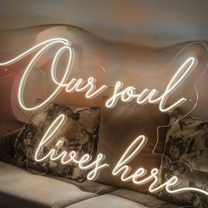 Your Soul Lives Here Led Neon Sign | Shineneon