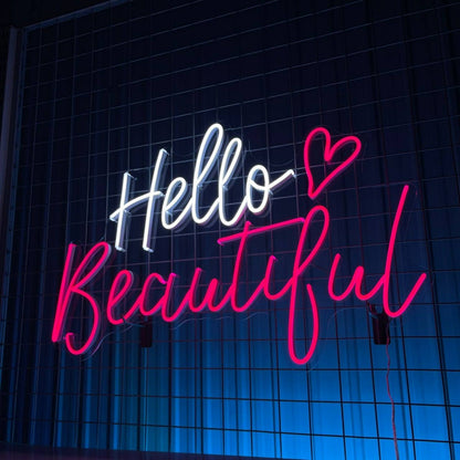 Your Space Hello Beautiful Led Neon Sign | Shineneon