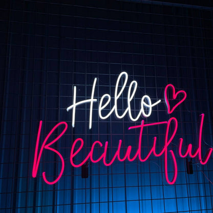 Your Space Hello Beautiful Led Neon Sign | Shineneon