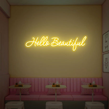 Your Space Hello Beautiful Neon Sign Wall Art | Shineneon