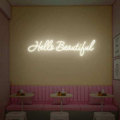 Your Space Hello Beautiful Neon Sign Wall Art | Shineneon