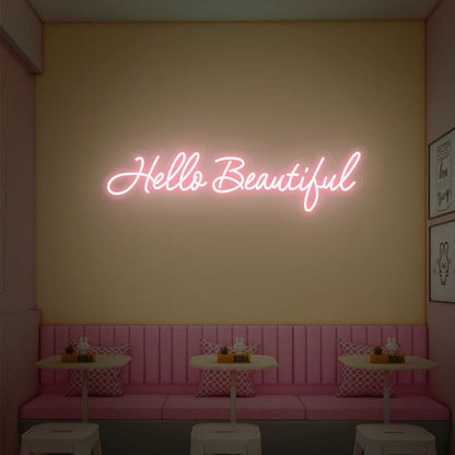 Your Space Hello Beautiful Neon Sign Wall Art | Shineneon