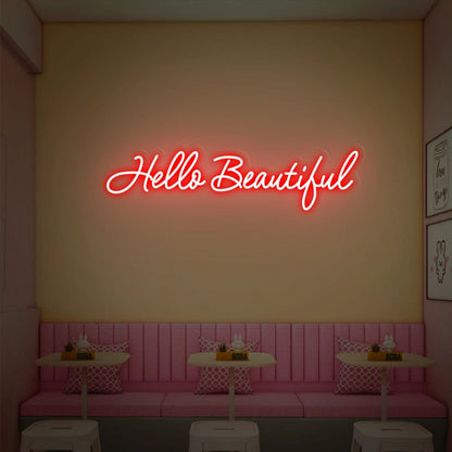 Your Space Hello Beautiful Neon Sign Wall Art | Shineneon