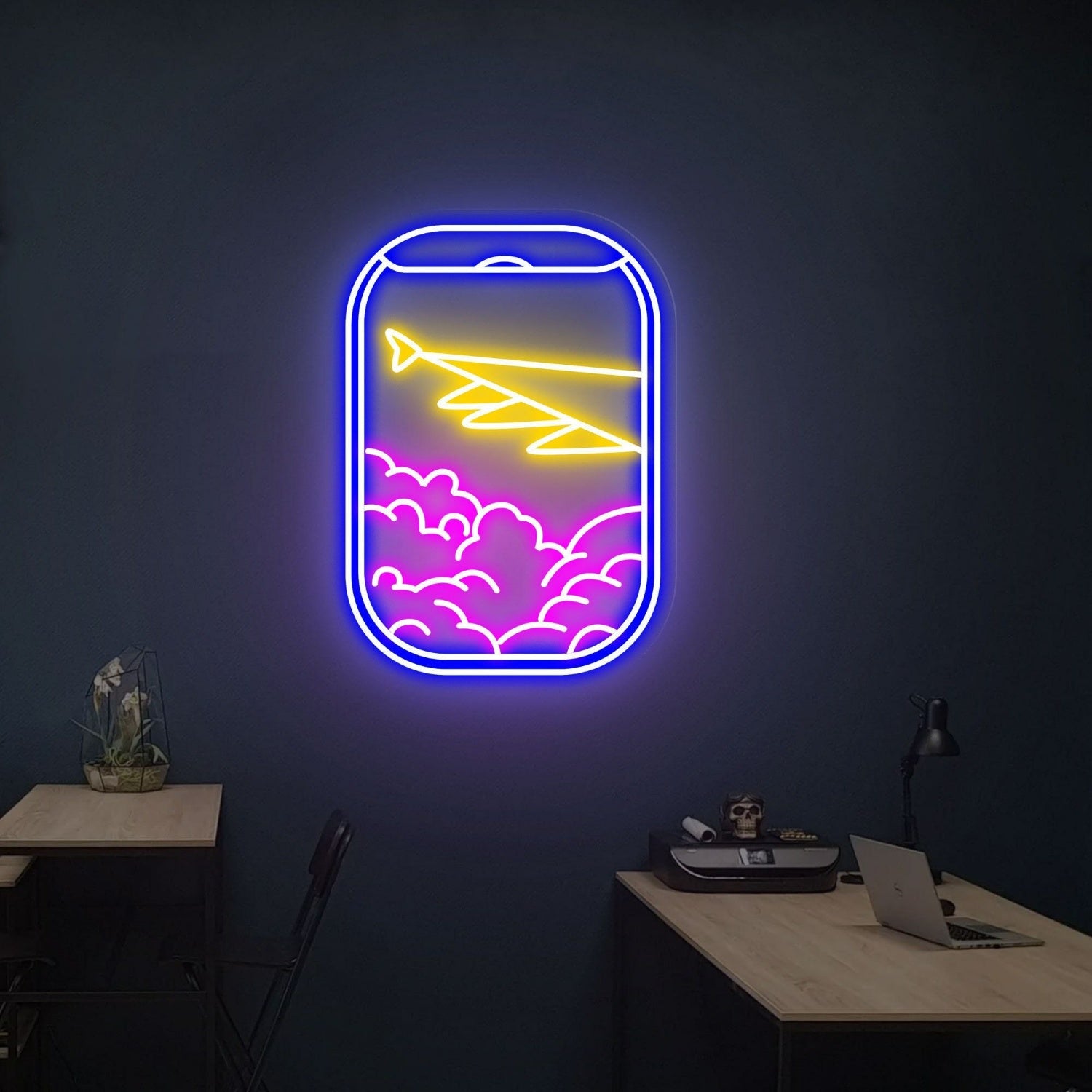 Your Space Plane Window View Neon Sign For Home | Shineneon