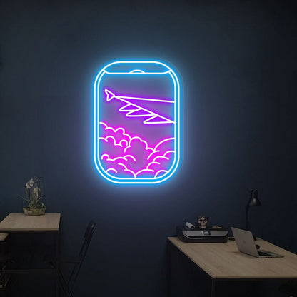 Your Space Plane Window View Neon Sign For Home | Shineneon