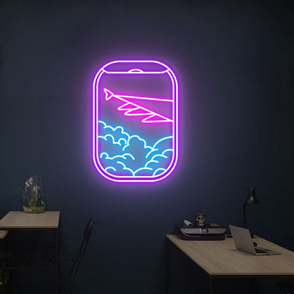 Your Space Plane Window View Neon Sign For Home | Shineneon