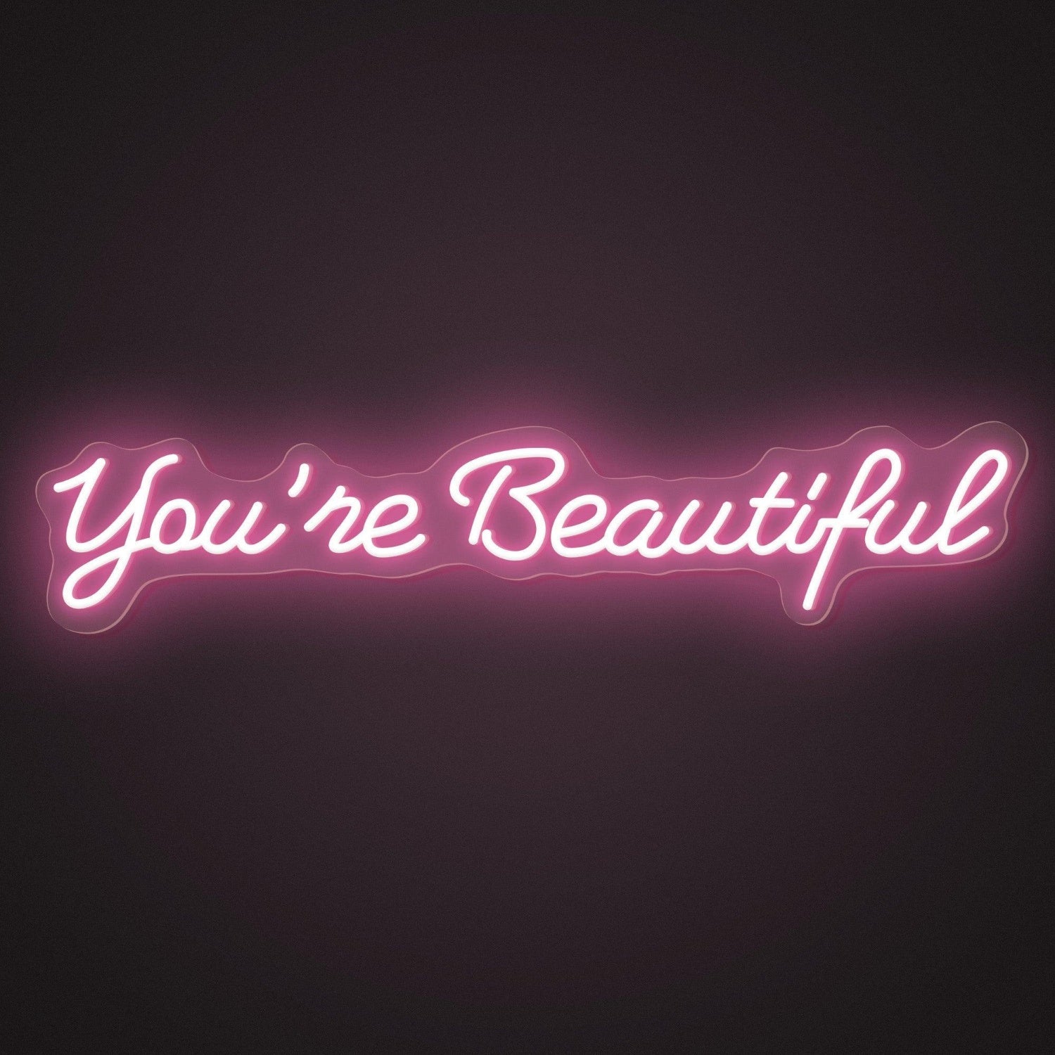 Youre Beautiful Pink Script Led Neon Sign For Home Bedroom Salon | Shineneon