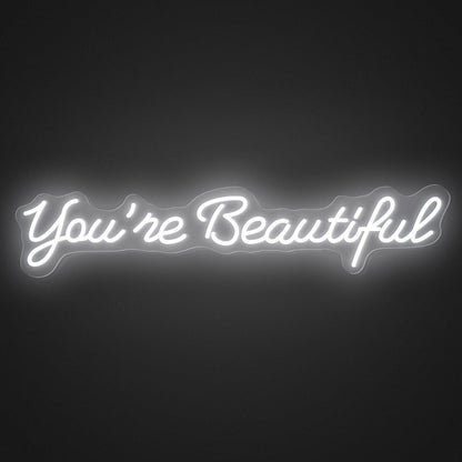 Youre Beautiful Pink Script Led Neon Sign For Home Bedroom Salon | Shineneon