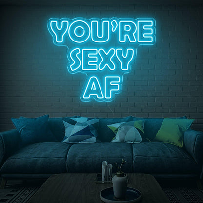 Youre Beauty Af White Led Neon Sign For Modern Living Room Decor | Shineneon