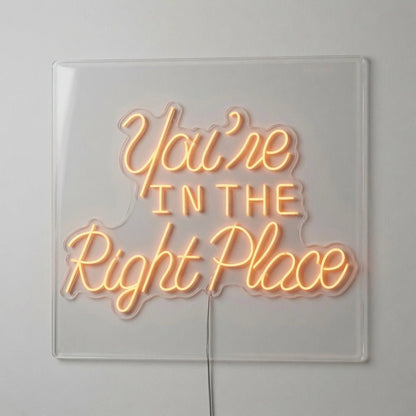 You're In The Right Place LED Neon Sign - Shineneon