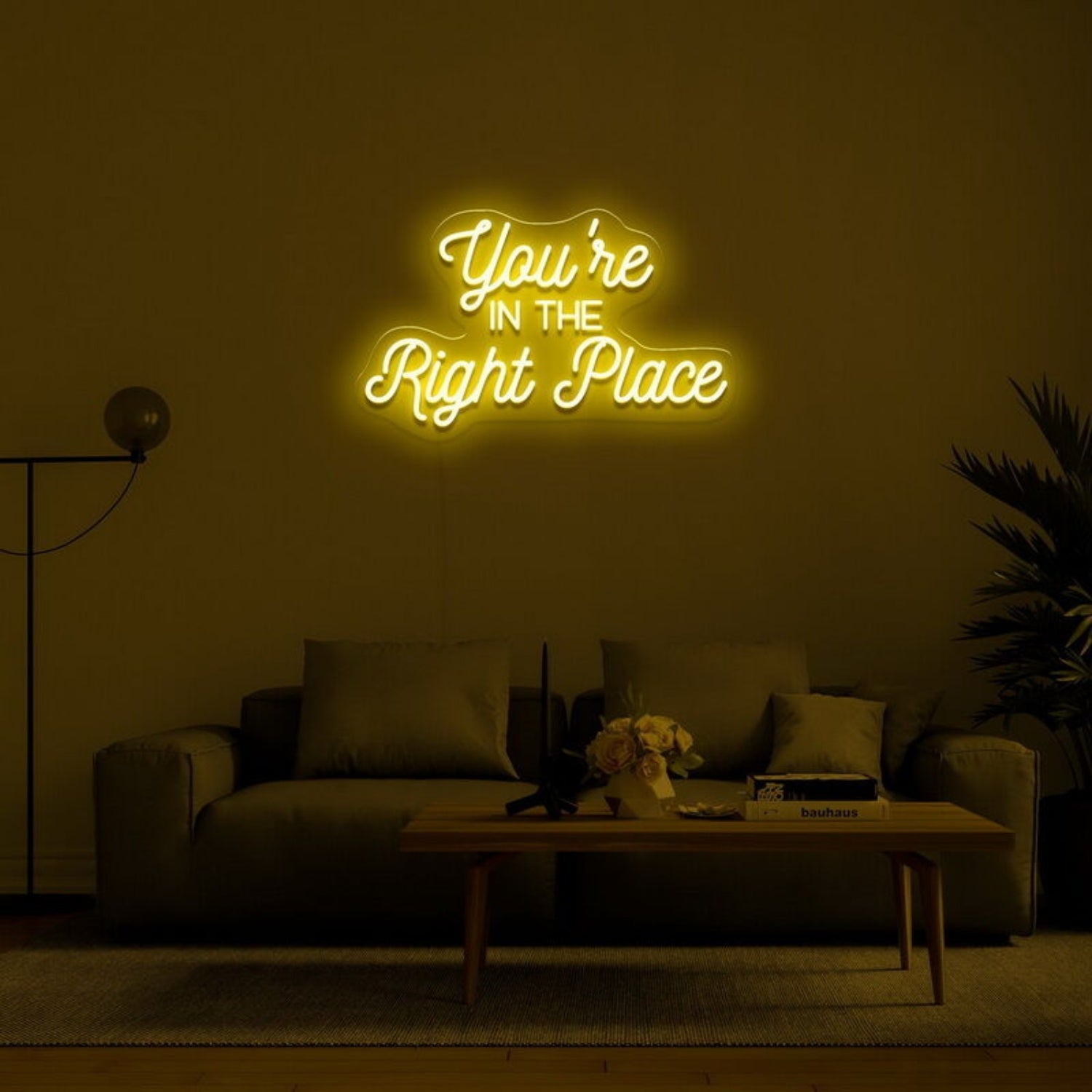 Youre In The Right Place Led Neon Sign For Welcoming Decor - Shineneon