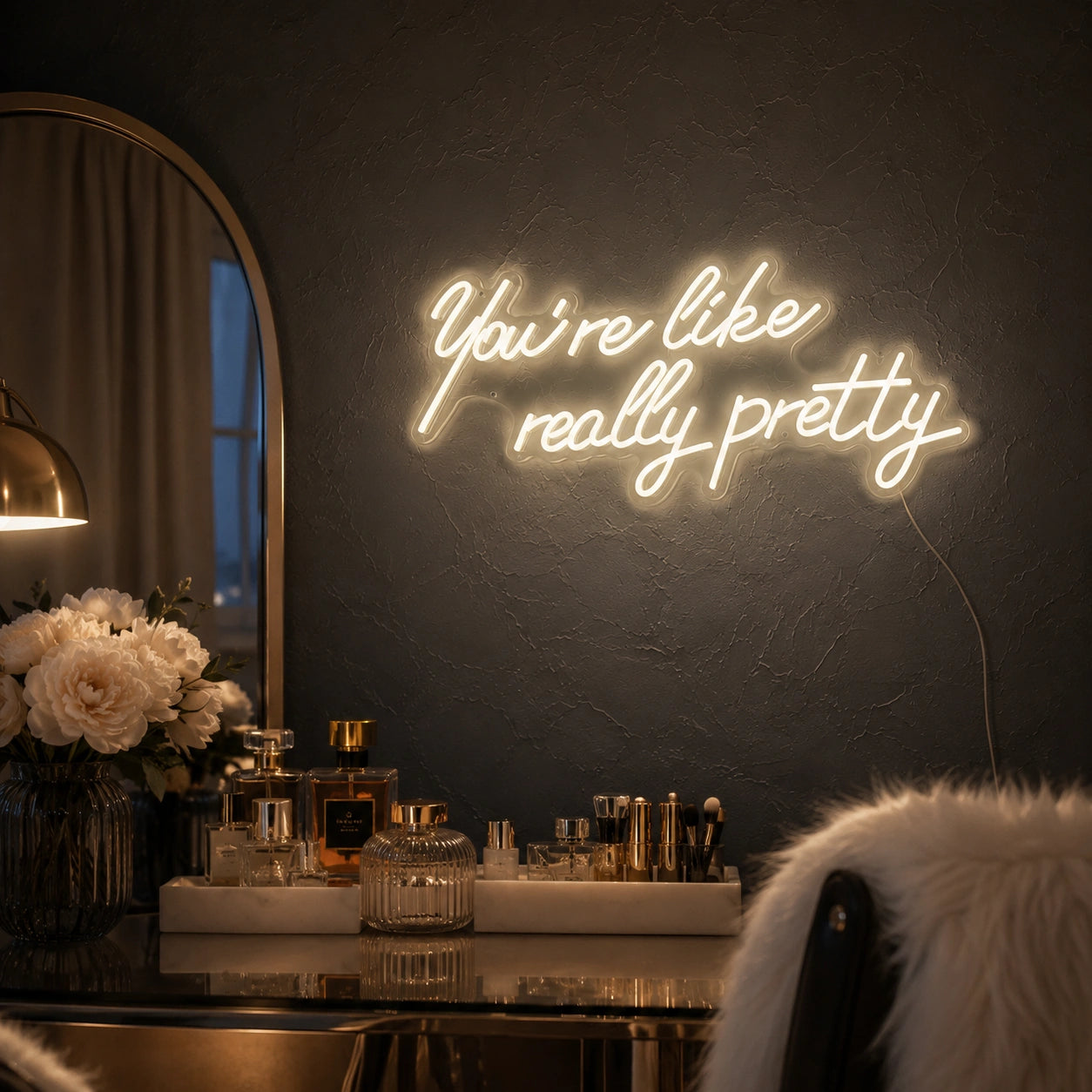 Youre Like Really Pretty LED Neon Sign Wall Decor - 02 High-Converting Product Image