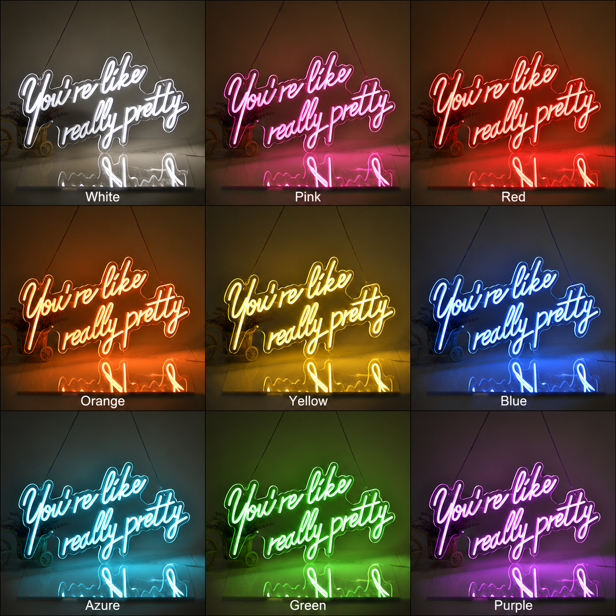 You're Like Really Pretty LED Neon Sign Wall Neon Sign - Shineneon