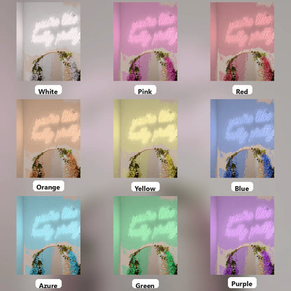 You're Like Really Pretty Room Decor LED Neon Sign - 05 Color Grid