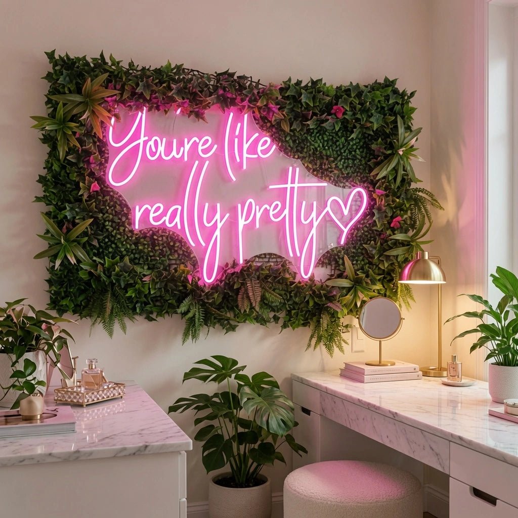 You're Like Really Pretty Wall Art LED Neon Sign - Shineneon
