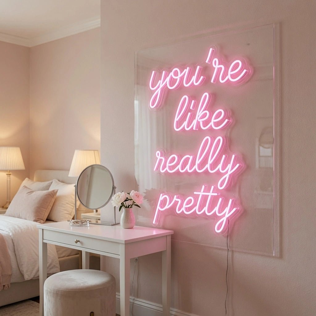 You're Like Really Pretty Wall Decor LED Neon Sign Wall Decor - Shineneon