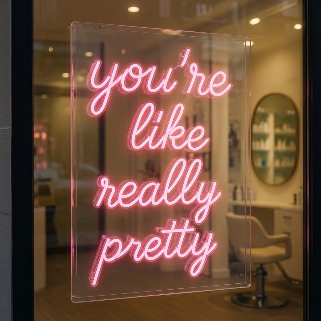 You're Like Really Pretty Wall Decor LED Neon Sign Wall Decor - Shineneon