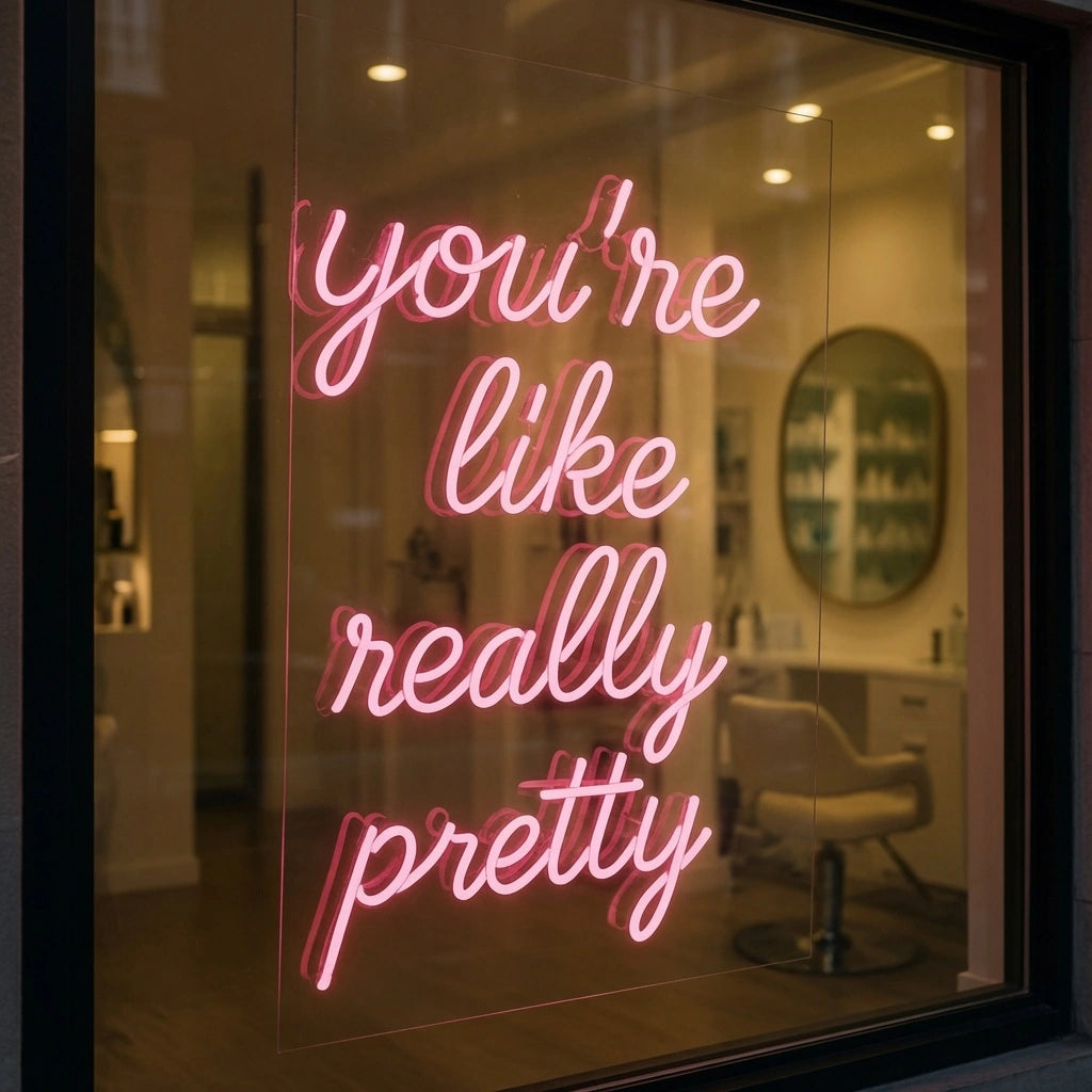 You're Like Really Pretty Wall Decor LED Neon Sign Wall Neon Sign - 01 Original Product Image