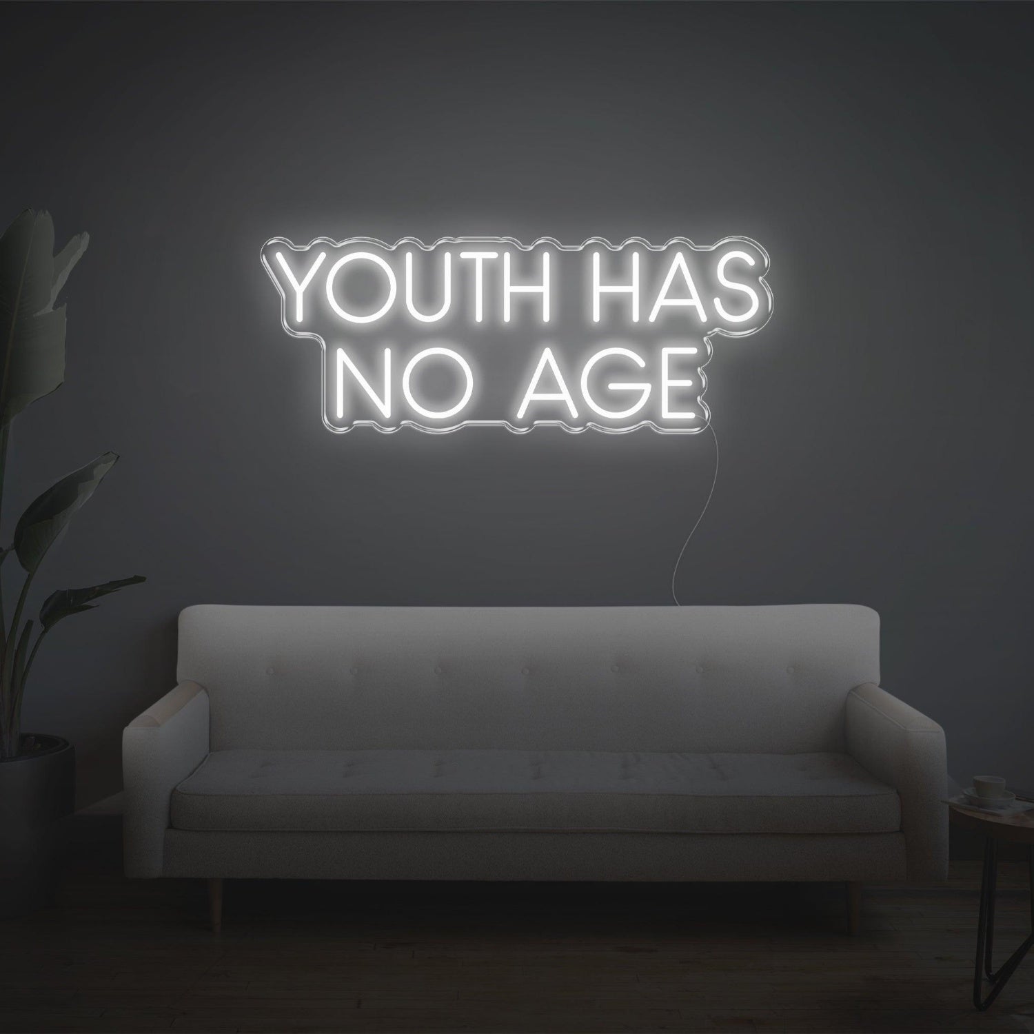 Youth Has No Age Bright Yellow Led Neon Sign For Artistic Indoor Wall Decor | Shineneon
