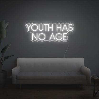 Youth Has No Age Bright Yellow Led Neon Sign For Artistic Indoor Wall Decor | Shineneon