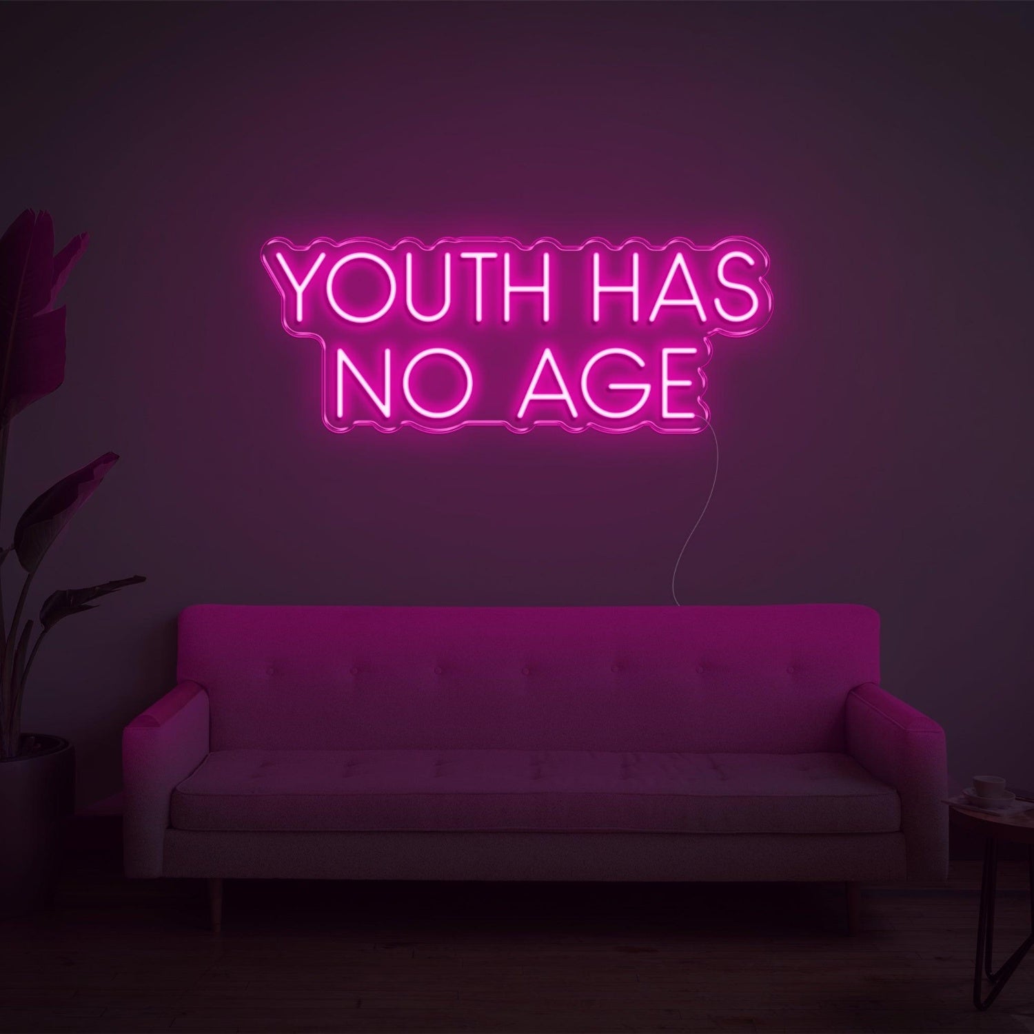 Youth Has No Age Bright Yellow Led Neon Sign For Artistic Indoor Wall Decor | Shineneon